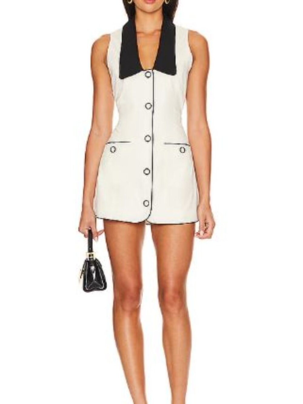 Fait Par Foutch Adrienna Dress in "Tuxedo" | Mini Dress | Size Small